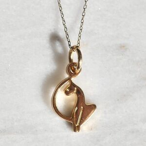 Baby Phat Logo Cat Pendant Necklace